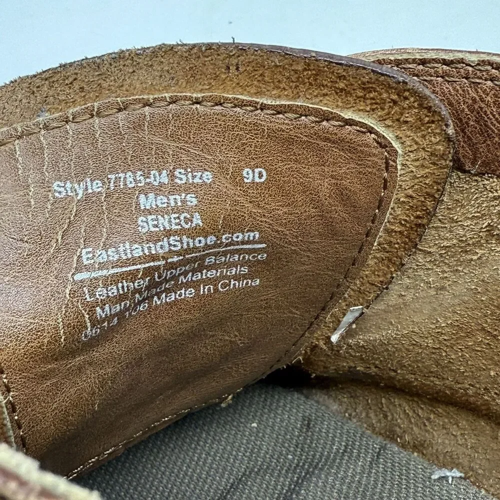 Eastland Seneca Chukka Boots Mens 9 D Brown Leather Casual Preppy Ankle